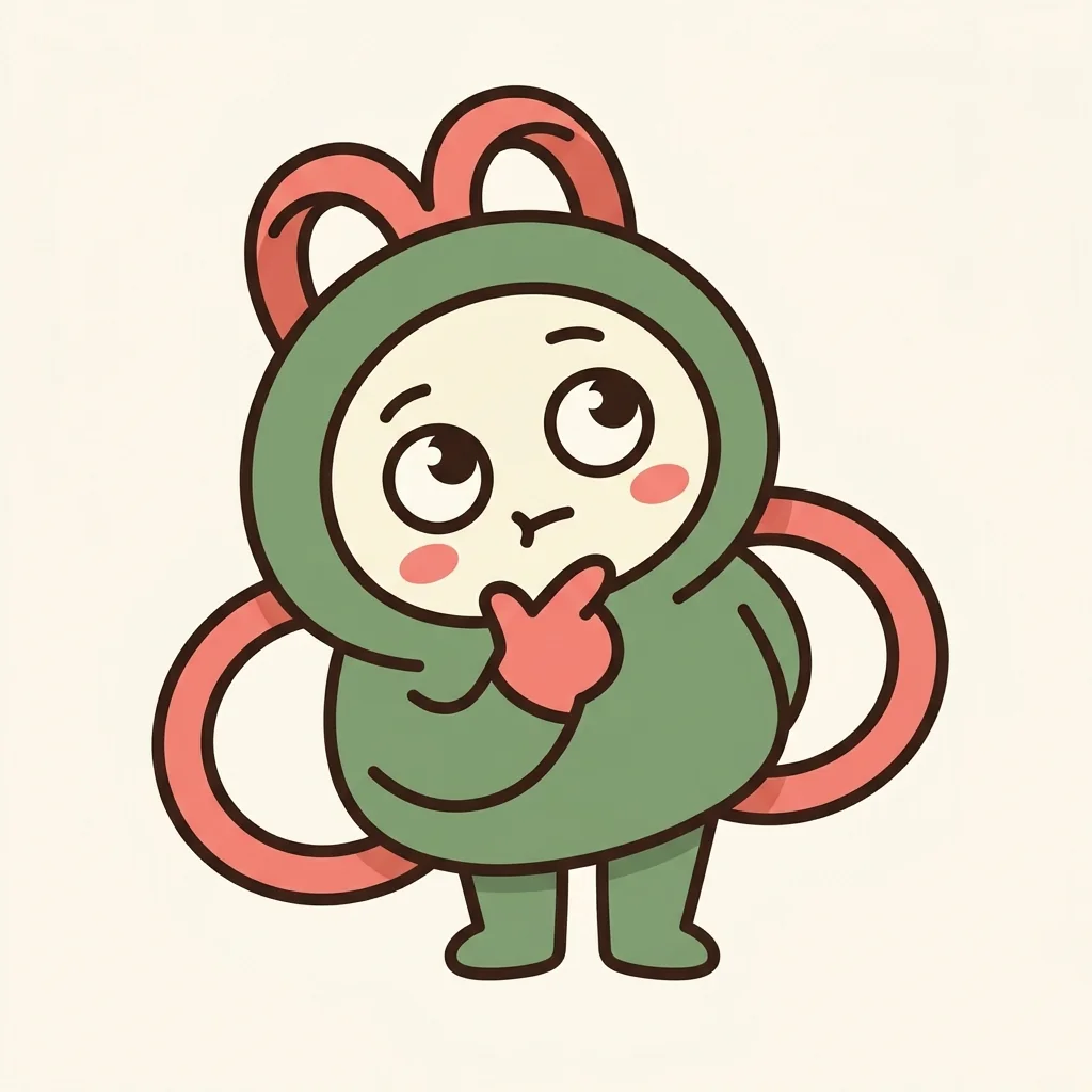 RuptureRepair mascot thinking