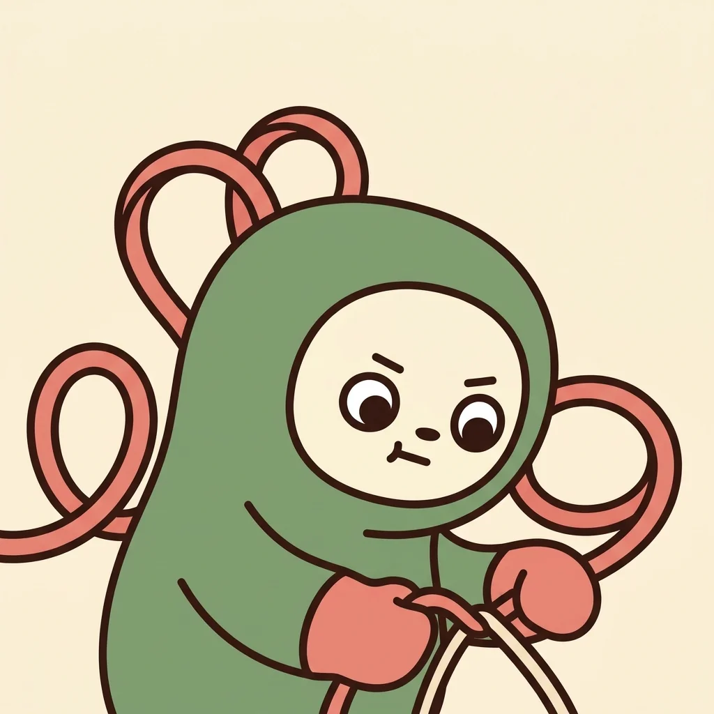 RuptureRepair mascot working