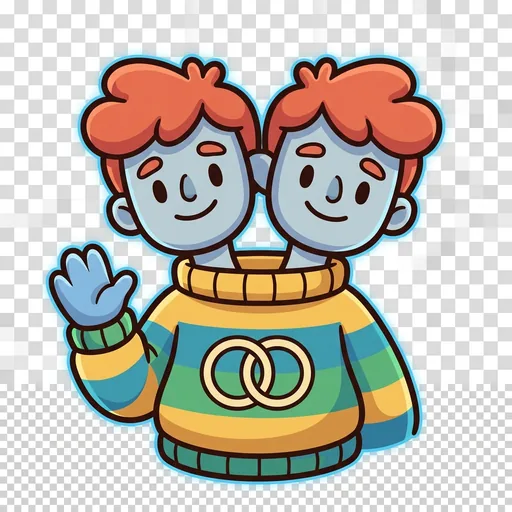Twin portrait