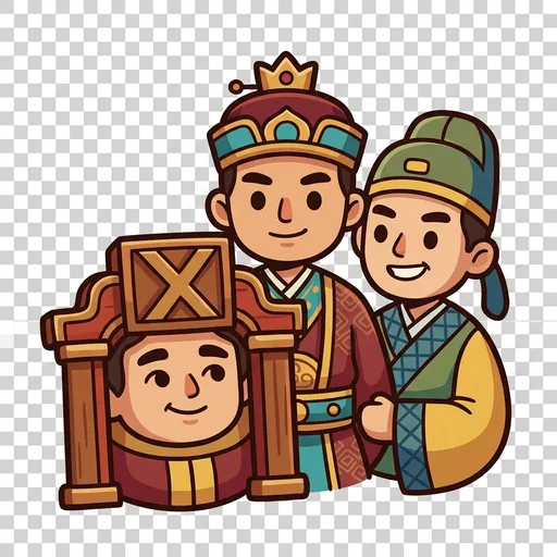 Marshal Shuai, Advisor Shi and Palace Gong portrait